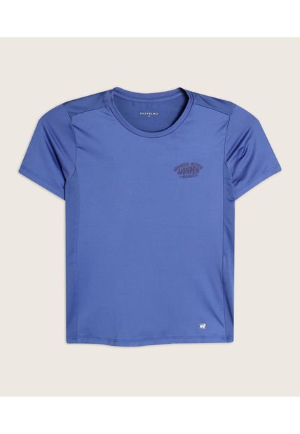 Camiseta Para Niño Manga Corta Color Azul Rey Marca Patprimo #66090282