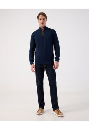 Saco  Para Hombre Cuello Alto O Cuello Tortuga Color Azul Marca Patprimo #44330243