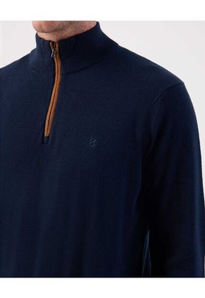 Saco  Para Hombre Cuello Alto O Cuello Tortuga Color Azul Marca Patprimo #44330243