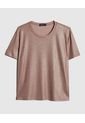 Camiseta Para Mujer Patprimo Color Dorado Material 94% Poliéster 6% Elastano de Patprimo