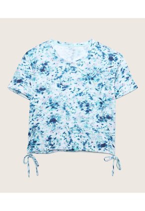 Camiseta Para Niña Manga Corta Color Azul Claro Marca Patprimo #86090336