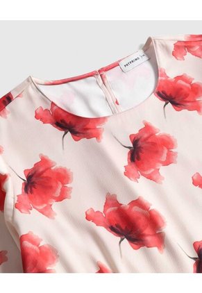 Vestido  Para Mujer M/C Medio Color Rojo Marca Patprimo #14170105