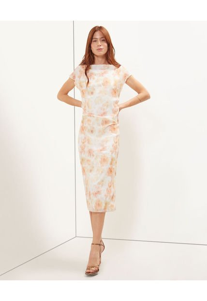 Vestido Para Mujer Manga Corta Color Amarillo  Marca Patprimo #30170945