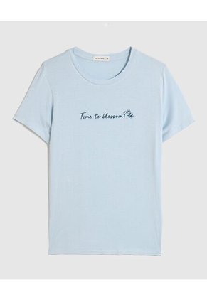 Pijama Con Pantalón Recto Para Mujer Para Mujer Azul Patprimo