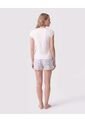 Pijama De Short Con Encaje Para Mujer  Para Mujer Blanco Patprimo de Patprimo