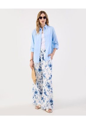 Camisa Para Mujer Manga Larga Color Azul Marca Patprimo #30010761