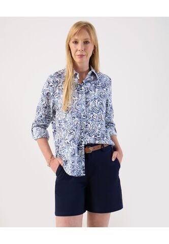 Camisa  Para Mujer Manga Larga Color Azul Marca Patprimo #30010762 Patprimo