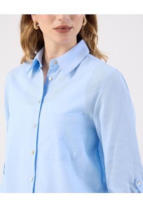 Camisa Para Mujer Manga Larga Color Azul Marca Patprimo #30010761