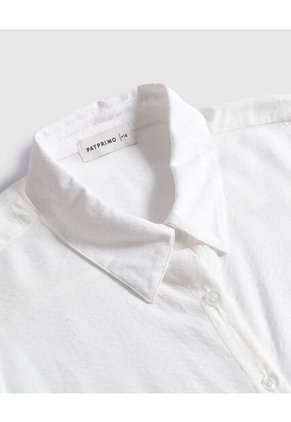 Camisa  Para Mujer Manga Corta Color Blanco Marca Patprimo #14010202