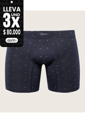 Boxer X1 Para Hombre Filete Medio Color Azul Marca Patprimo #44000431