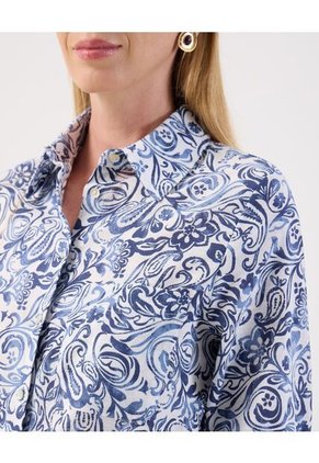 Camisa Para Mujer Manga Larga Color Azul Marca Patprimo #30010762