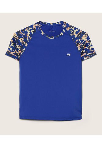 Camiseta Para Niño Manga Corta Color Azul  Marca Patprimo #66090288 Patprimo