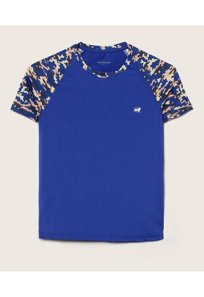 Camiseta Para Niño Manga Corta Color Azul  Marca Patprimo #66090288