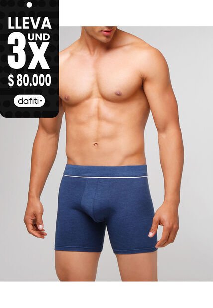 Boxer X1 Para Hombre Filete Medio Color Azul Marca Patprimo #44000192