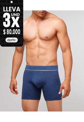 Boxer X1 Para Hombre Filete Medio Color Azul Marca Patprimo #44000192