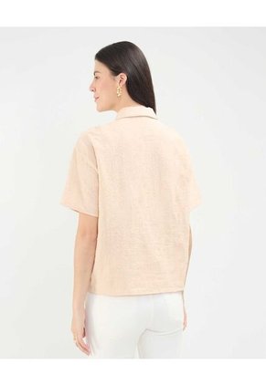 Camisa Para Mujer Manga Corta Color Rosa Marca Patprimo #30010673