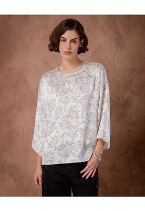 Blusa Para Mujer Manga 3/4 Color Gris Marca Patprimo #30123642