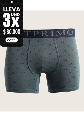Boxer X1 Para Hombre Filete Medio Color Verde Marca Patprimo #44000411 Patprimo