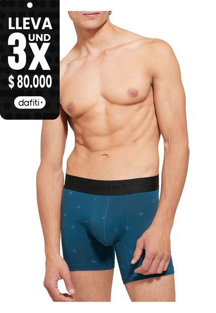 Boxer X1 Para Hombre Filete Medio Color Azul Claro Marca Patprimo #44000180
