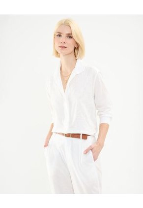 Camisa Para Mujer Manga Larga Color Crema Marca Patprimo #30010674