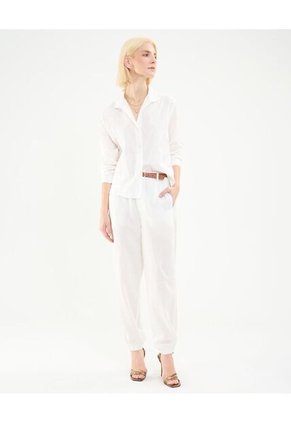 Camisa Para Mujer Manga Larga Color Crema Marca Patprimo #30010674