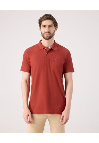 Polo Para Hombre Cuello Tejido Con Bolsillo Color Rojo  Marca Patprimo #44111313 Patprimo