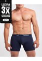 Boxer  Con Bragueta Funcional En Lycra-Algodón X1 Para Hombre Azul Patprimo de Patprimo