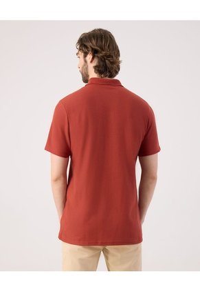 Polo Para Hombre Cuello Tejido Con Bolsillo Color Rojo  Marca Patprimo #44111313