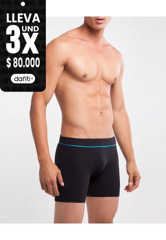 Boxer  En Lycra-Algodón X1 Para Hombre Negro Patprimo Patprimo