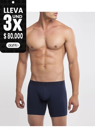 Boxer  De Diseño Clásico En Lycra-Algodón X1 Para Hombre Azul Patprimo Patprimo