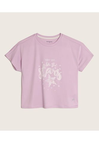 Camiseta Para Niña Manga Corta Color Rosa Marca Patprimo #86090332 Patprimo