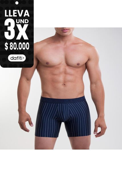 Boxer  Estampados En Microfibra  X1 Para Hombre Azul Patprimo