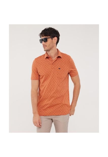Polo Para Hombre Cuello Maquina Con Bolsillo Color Naranja Marca Patprimo #44112499
