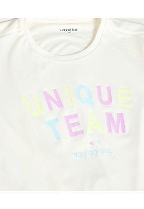 Camiseta Para Niña Manga Corta Color Blanco Marca Patprimo #86090335