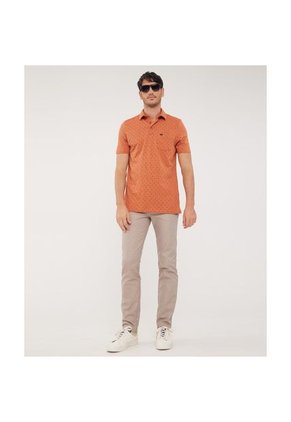 Polo Para Hombre Cuello Maquina Con Bolsillo Color Naranja Marca Patprimo #44112499
