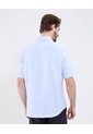 Camisa Para Hombre Manga Corta Sin Bolsillo Cuello Neru Color Azul Marca Patprimo #44013139 de Patprimo