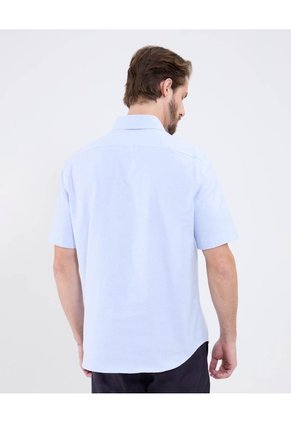 Camisa Para Hombre Manga Corta Sin Bolsillo Cuello Neru Color Azul Marca Patprimo #44013139