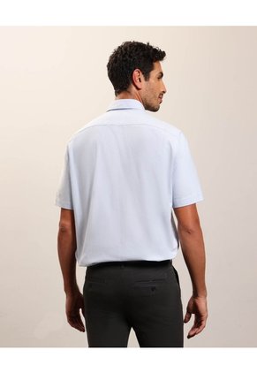 Camisa Para Hombre Manga Corta Sin Bolsillo Cuello Neru Color Azul Marca Patprimo #44013139