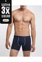Boxer  Con Detalles En Contraste Lycra-Algodón X1 Para Hombre Azul Patprimo de Patprimo