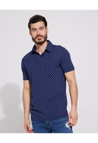 Polo Para Hombre Cuello Maquina Con Bolsillo Color Azul  Marca Patprimo #44112428 Patprimo