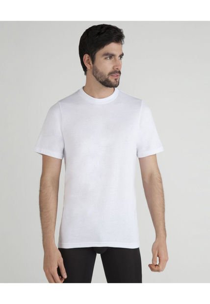 Camiseta Interior Para Hombre Interior M/C Lisa C/R Color Blanco Marca Patprimo #19269