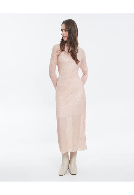 Vestido Para Mujer Manga Larga Color Beige Marca Patprimo #30170937