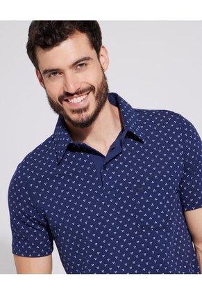 Polo Para Hombre Cuello Maquina Con Bolsillo Color Azul Marca Patprimo #44112428