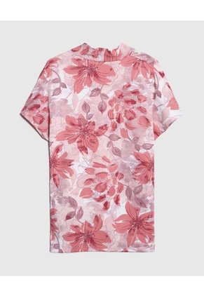 Camiseta Para Mujer Manga Corta Cuello V Color Rosa Marca Patprimo #30093596