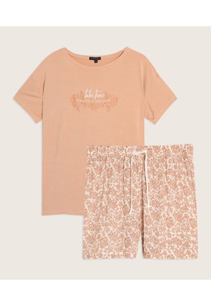 Pijama Para Mujer M/C P/C Color Curuba Marca Patprimo #30040209