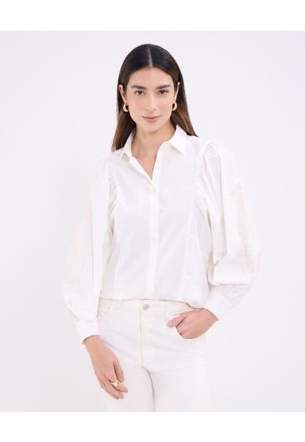 Camisa Para Mujer Manga Larga Color Blanco Marca Patprimo #30010712