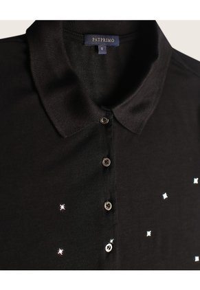 Polo Para Mujer Manga Corta Color Azul Marca Patprimo #30110330