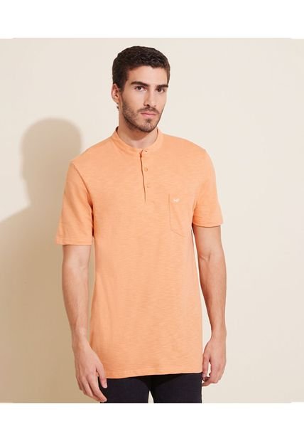 Polo Cuello Mao Con Bolsillo Hombre Patprimo Naranja 44112415-72575