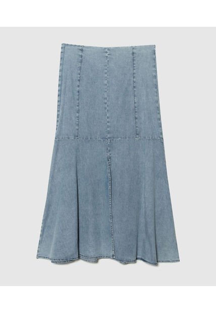 Falda Para Mujer Largo Color Azul  Marca Patprimo #30140359