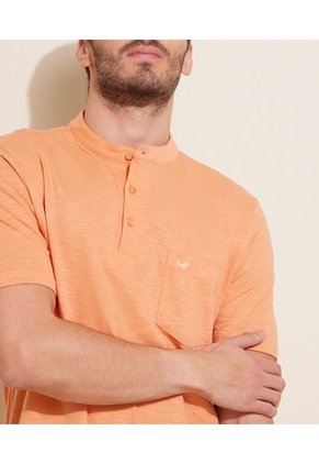 Polo Cuello Mao Con Bolsillo Hombre Patprimo Naranja 44112415-72575